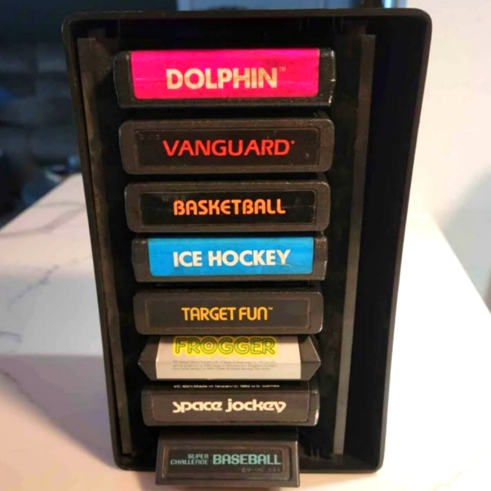 8 Vintage Retro Video Games, Activision,  Vidtec, Mattel, Parker Brothers,  Sear